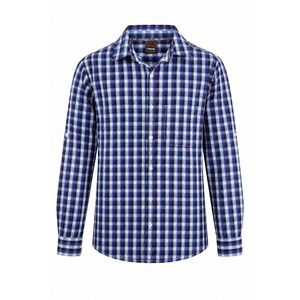 Tony Hawk Mens Small Purple Blue‎ Plaid Roll Tab Long Sleeve Button Down Shirt